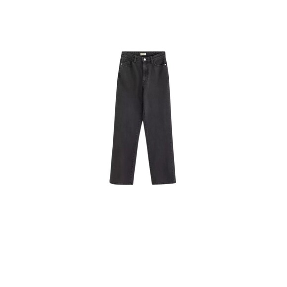 Lindex Betty Jeans Women's Size 8 Cotton Straight Leg Size 10 Black High Rise - Picture 7 of 14